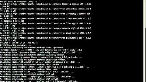 how to install phpmyadmin in Ubuntu 11.04