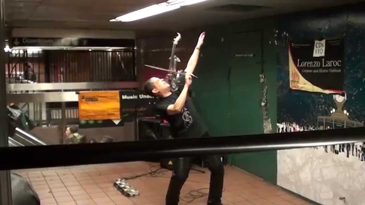 Electric violinist in NY Subway YouTube