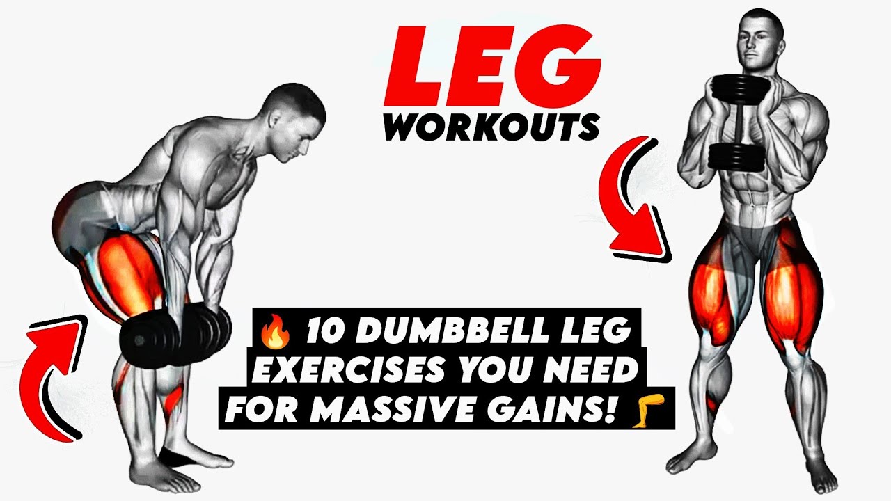 🔥 10 DUMBBELL LEG EXERCISES YOU NEED FOR MASSIVE GAINS! 🦵 - YouTube