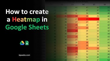 How to create a Heatmap in Google Sheets