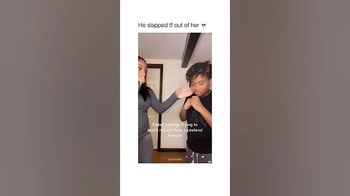 Son slapped his mom😂