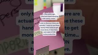 What Happened when I Started Experimenting with Sticky Notes #productivitytool #productivitytips