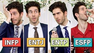 16 Personalities at a Wedding Reception