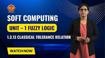 1.3.13 Classical Tolerance Relation | IT701 |