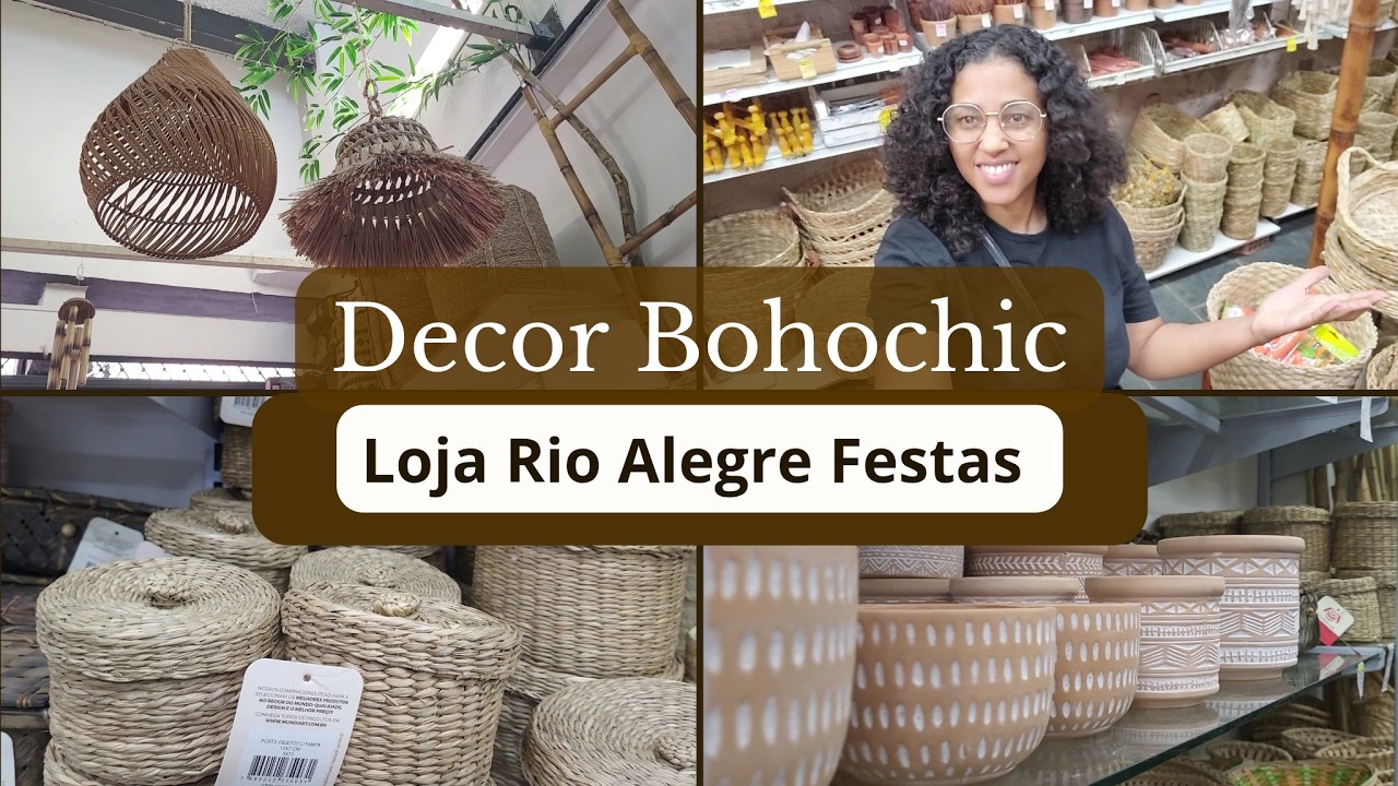 TOUR SAARA | LOJA RIO ALEGRE FESTAS | Decoração Minimalista, Boho Chic e Brasileira no Saara RJ!