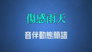 傷感雨天(粵語) - 方麗盈（高清音伴動態簡譜）