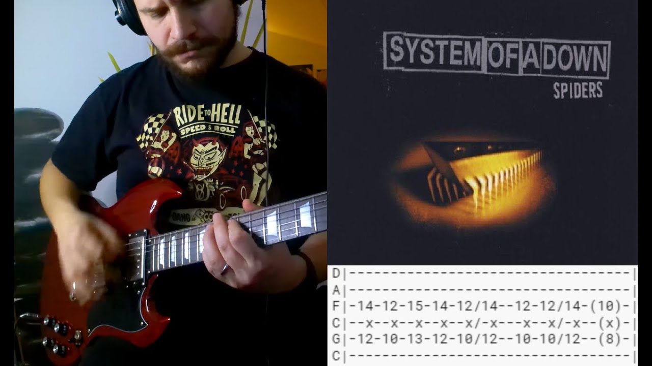 system of a down spiders guitar lesson 