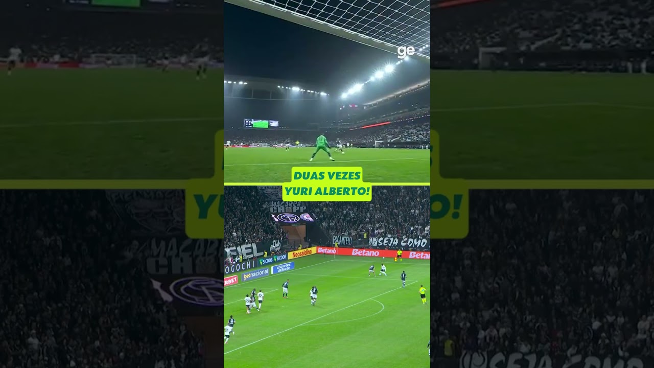 NOITE INSPIRADA DE YURI ALBERTO | Corinthians x Remo | Brasileirão | #shorts | ge.globo