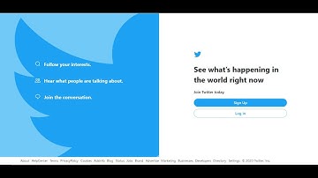 Twitter Official Page Clone Using HTML and CSS