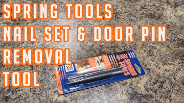 Spring Tools Nail Set And Door Pin Removal Tool