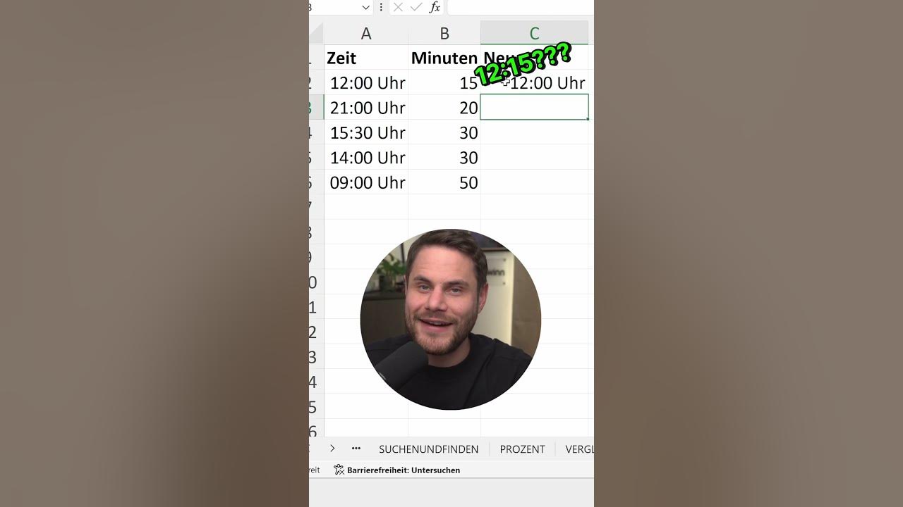 Minuten zur uhrzeit addieren in excel excel exceltutorial youtube