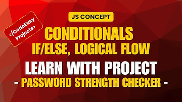 Password Strength Checker using HTML, CSS & JavaScript | Beginner Web Dev Project | JS Conditionals