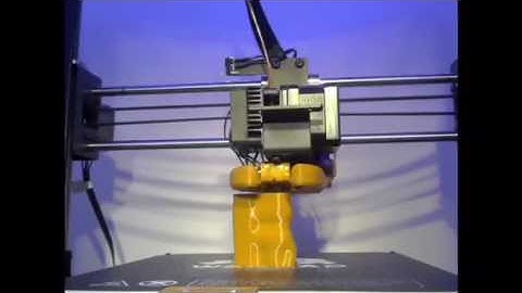 Time lapse video 3d print on Wanhao Duplicator i3 Plus