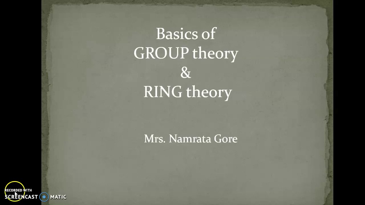 Understanding Groups & Rings YouTube