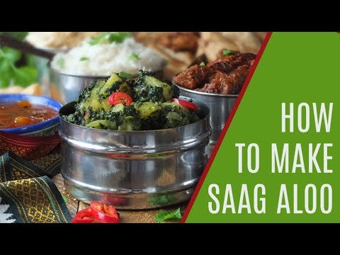 How to Make Saag Aloo - Indian Spinach &amp; Potato Curry