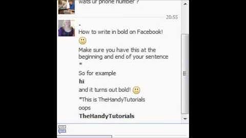 How to type in bold writing on Facebook