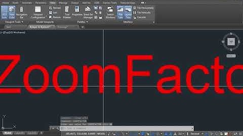 ZoomFactor Command In AutoCAD In Hindi