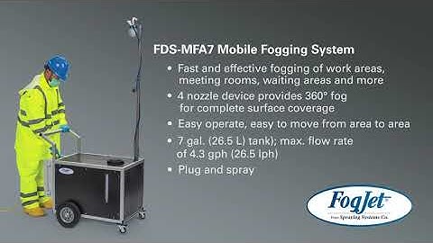 FDS-MFA7 Mobile Fogging System: Quick and Easy Surface Disinfection