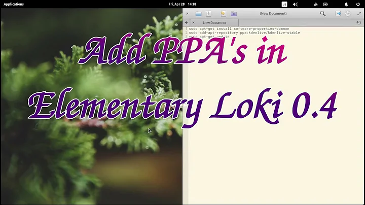 Add PPA's in Elementary Loki 0.4