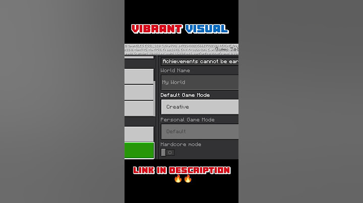 MCPE Vibrant Visuals Shader | Download Link in Description! 🔥🔥