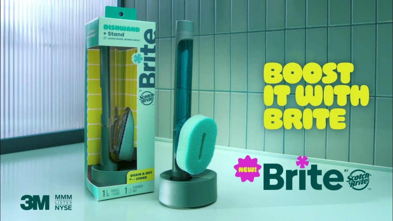 Scotch-Brite — Scotch-Brite Dishwand + Stand: Looks Good, Scrubs Great (YouTube video ad)