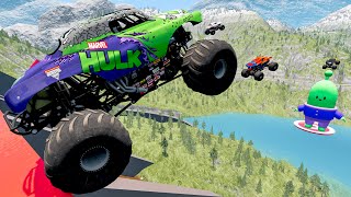 Monster Jam | Monster Truck | Insane Monster Jam Truck Jumps #89  BeamNG Drive