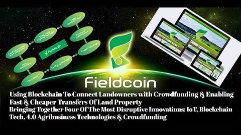 FieldCoin Creating A Land Marketplace, Registry, 4 0 Agribusiness Technologies & Crowdfunding