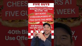 Celebrity How to Get BOGO FREE Five Guys This Week! 🍔🔥 #fiveguys #fastfood Profile