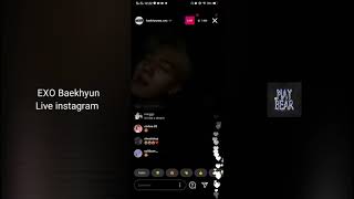 EXO Baekhyun singing BTS dynamite and ballad songs | 231120 Live instagram cut