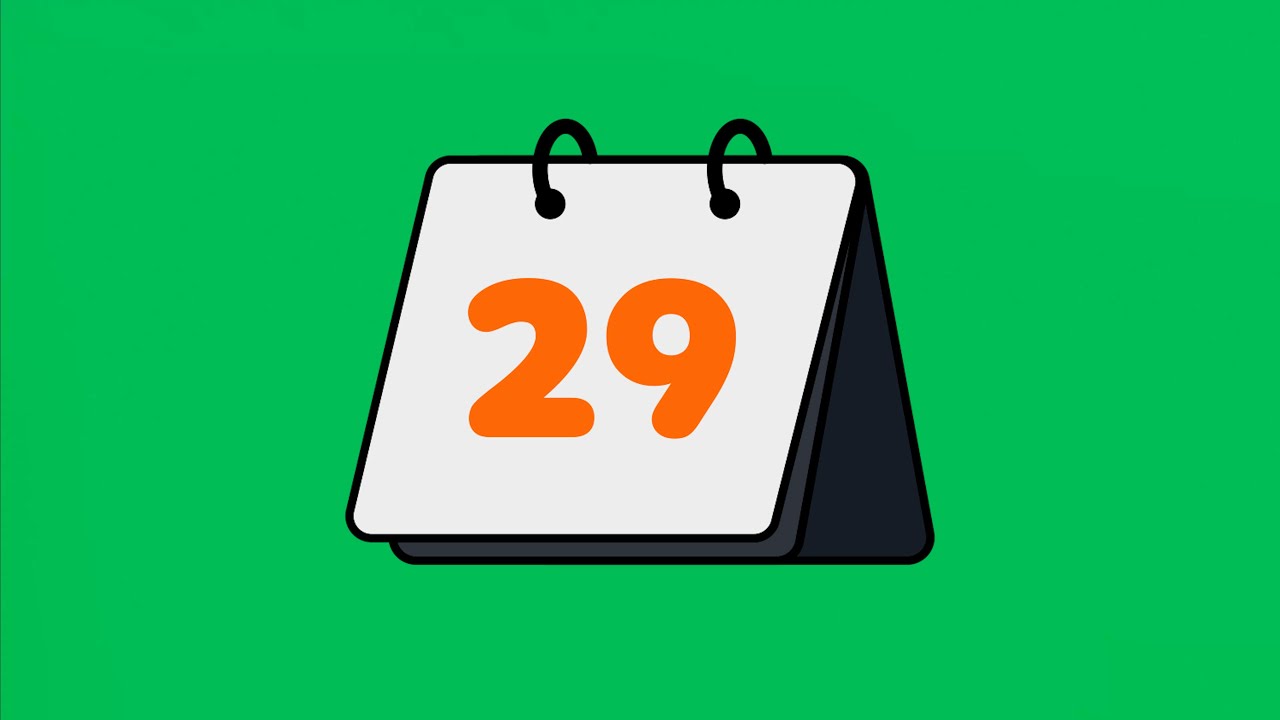 Impressive Animated Calendars (Green Screen)