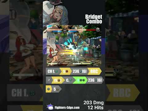 Bridget CH f.s combo #ggst_br #bridget #ggst #guiltygear #strive #fgc #combos #shorts