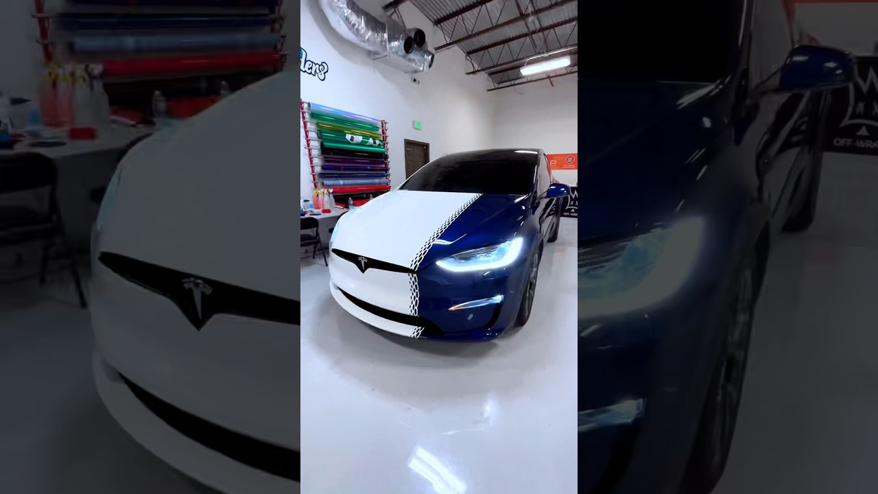 Paint and Wrap in One 🫡 Tesla Model X wrapper ✨ 