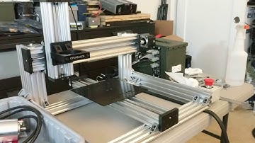 Testing out my new CNC router (Openbuilds C-Beam)