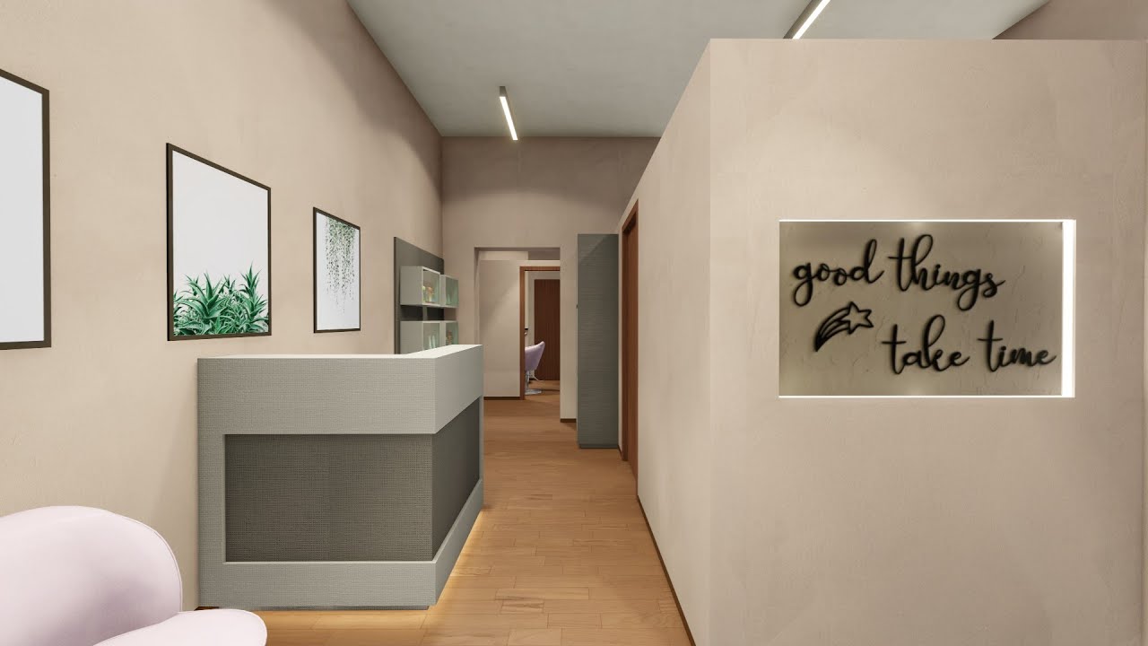 Progetto centro estetico di 40 metri quadrati con arredi Akorj