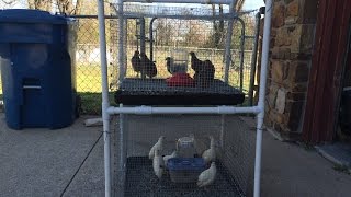 I was in a hurry for a few cages so I went ahead and put together a small stacking quail cage set made out of hardware cloth and 