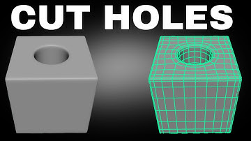 How to Cut Holes in Autodesk Maya Tutorial