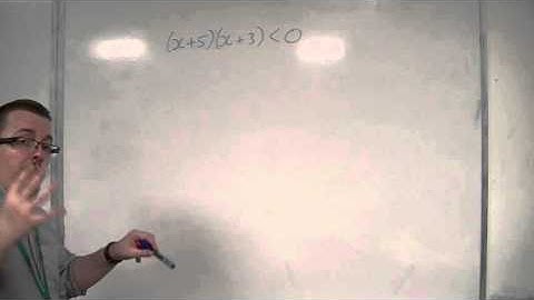 OCR MEI Core 1 4.05 Solving (x + 5)(x + 3) less than 0