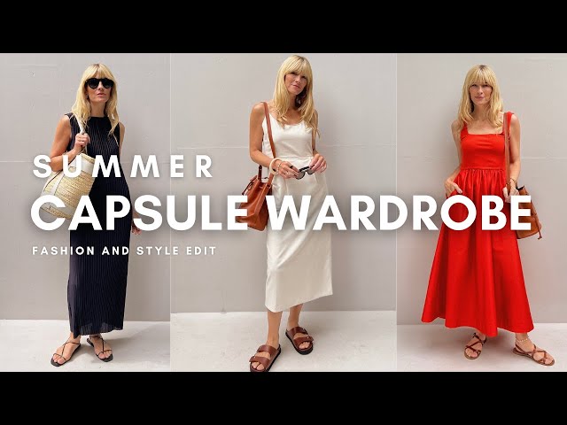 SUMMER CAPSULE WARDROBE 2023 | Key essentials on my rail - YouTube