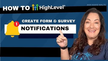 How To Create Email Notifications on Form Survey Submissions with Go High Level Software