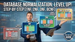 Database Normalization Step-by-Step | 1NF, 2NF, 3NF & BCNF