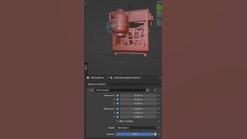 Examples where I usedthe limits constraints for the stove model --- #blender3d #animation #tutorial