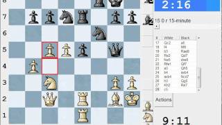 Chess World.net: LIVE Rapid #101 vs ccck (2177) - Bogo-Indian defense, Nimzovich variation (E11)