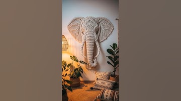 Amazing Macrame Animals - Elephant, Tiger, Wolf #macrame