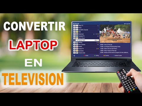 Video: Cómo Convertir Una Computadora Portátil En Un Televisor