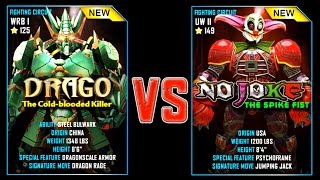 REAL STEEL WRB DRAGO VS NO JOKE New Robots UPDATE (Живая сталь)