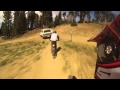 Bronco obstructing DH bike run at Snow Summit