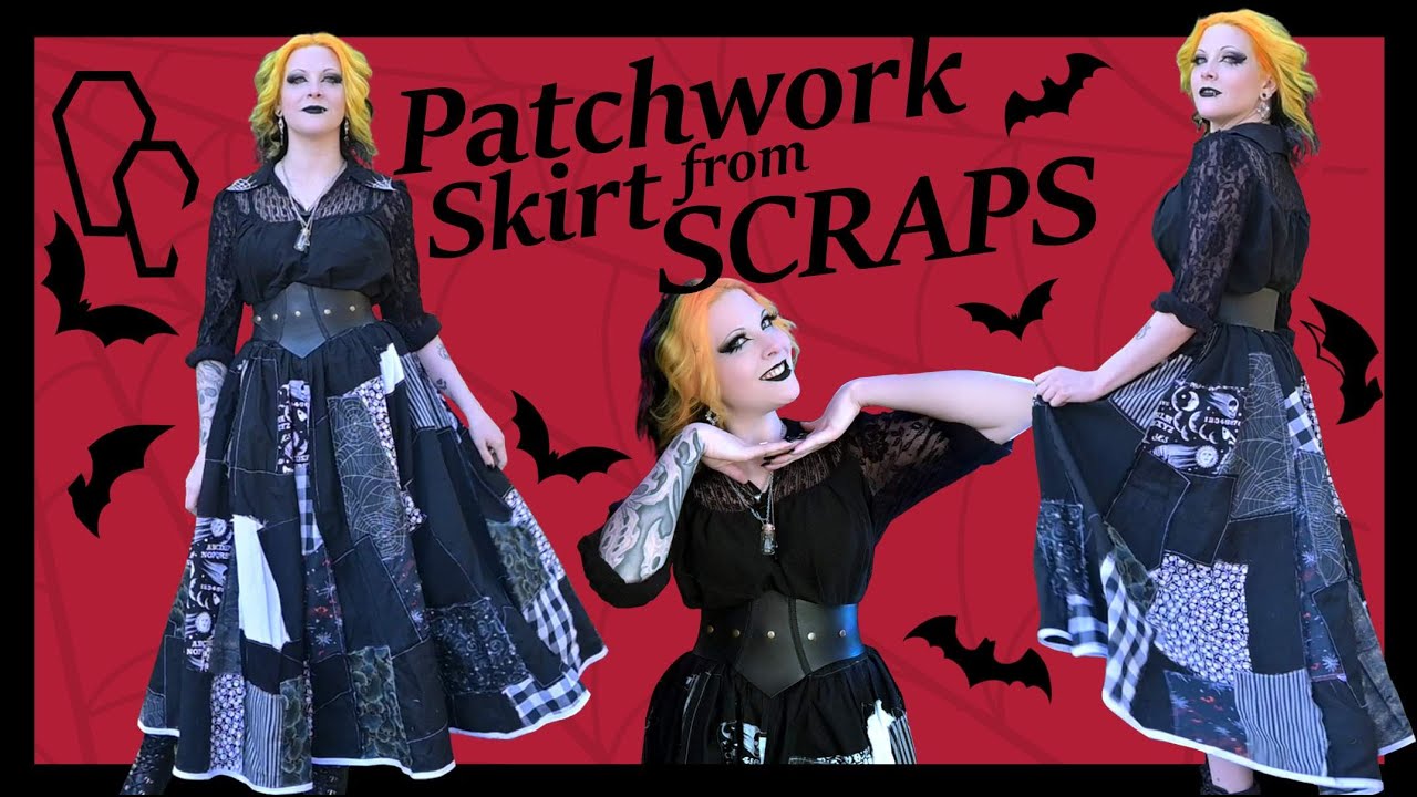 These pockets are amazing - Making a Patchwork Skirt from Scraps