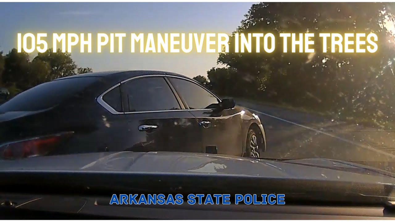 HIGH SPEED PURSUIT ends w/ 105 MPH PIT Maneuver into woods - Arkansas ...