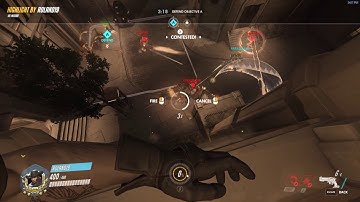 Overwatch - McCree quadruple deadeye kill from my favorite spot - King