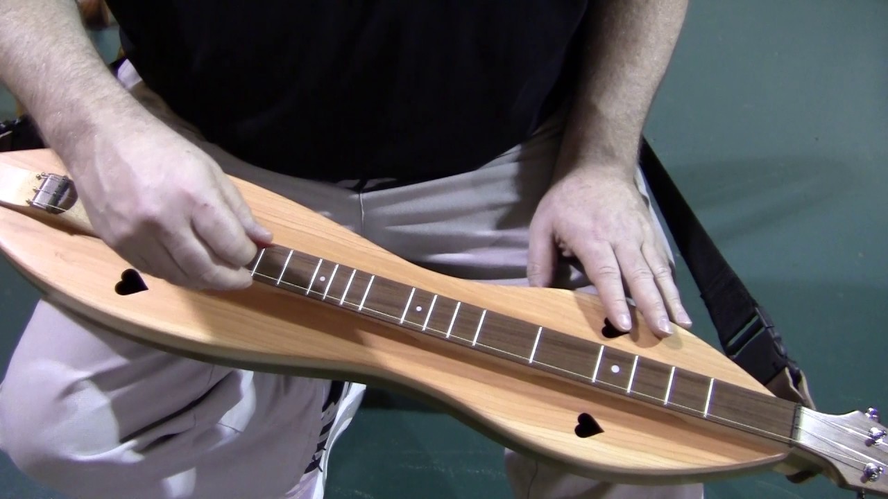 Folkcraft Instruments mountain dulcimer demonstration, serial number